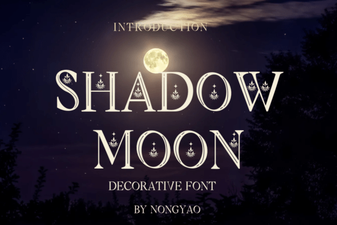 Shadow Moon Font: Design Projects & Inspiration