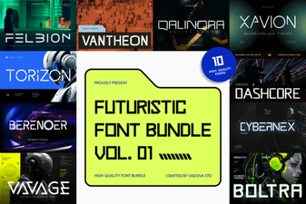 Futuristic Font Bundle for Modern Digital Projects