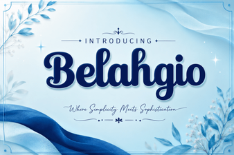 Belahgio Font: Elegant Typography for Modern Design
