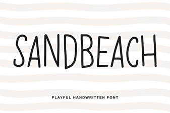 Sandbeach Font: a Clean & Modern Design Tool